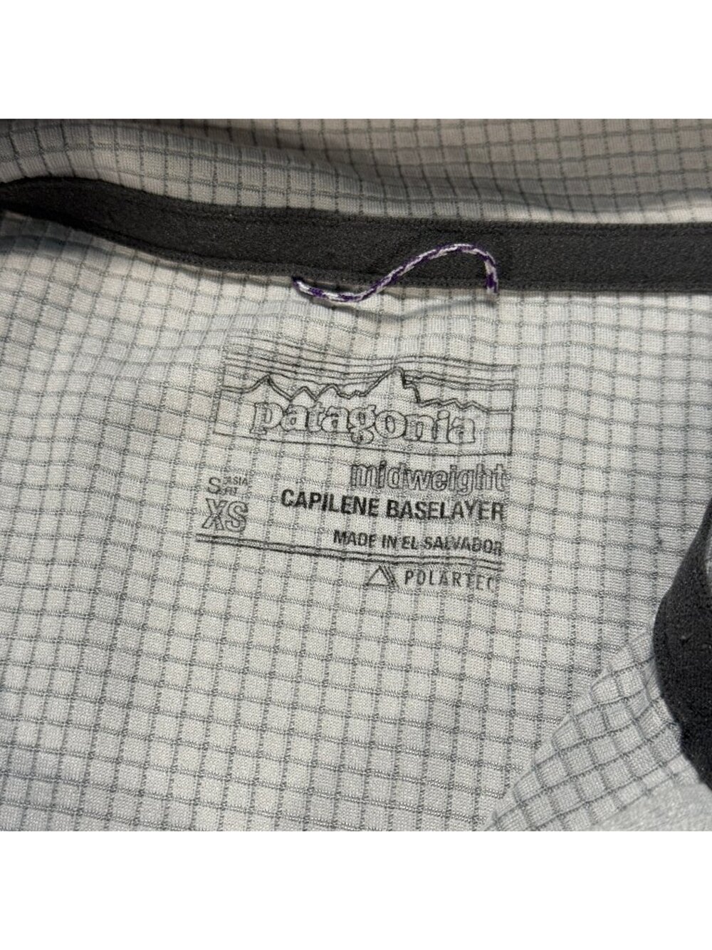 Patagonia Women's Capilene Midweight Zip-Neck Pullover - Light Grey - Picture 4 of 8